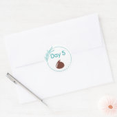 Kit voor Chocolade Tasting Dag 5 Ronde Sticker (Envelop)