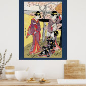 Kitagawa Utamaro 4 Poster (Keuken)