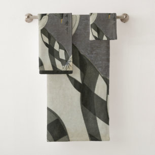 Kitagawa Utamaro's Japanse kunst handdoekset Bad Handdoek