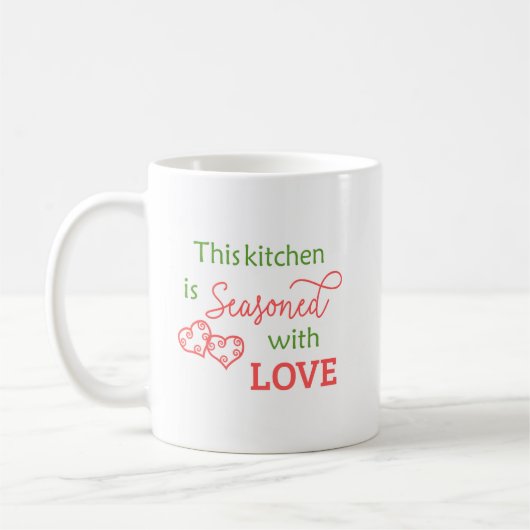 Kitcheen met Love Design Coffee Mok Cup (Links)