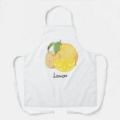 Kitchen apron with a fresh and refreshing lemon de schort (Voorkant)