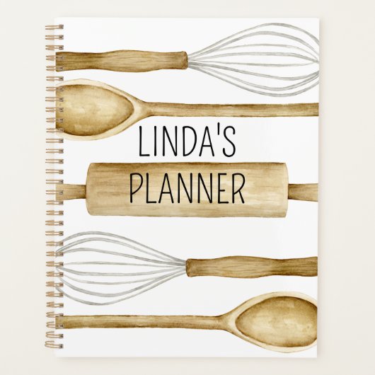 Kitchen Baking Utensils Bakers  Planner (Voorkant)