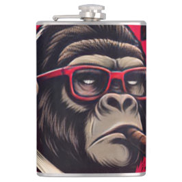Kitchen/Bar Gorilla Boss Vinyl Wrapped Flask Heupfles