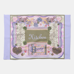 Kitchen Beauty Collage Fabric Foto Lijst American Theedoek