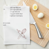 Kitchen Cheat Sheet Towel Theedoek (Quarter Fold)