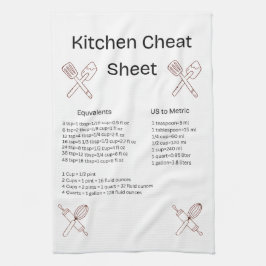 Kitchen Cheat Sheet Towel Theedoek