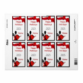 Kitchen Chef Utensils Icon Gift Label (Full Sheet)