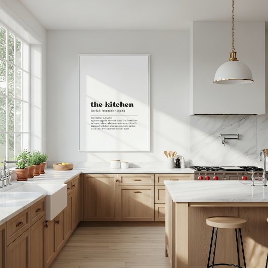 Kitchen Definition Poster | Dictionary Style