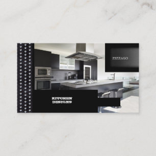 KITCHEN Designs Zwart Metaal Visitekaartje
