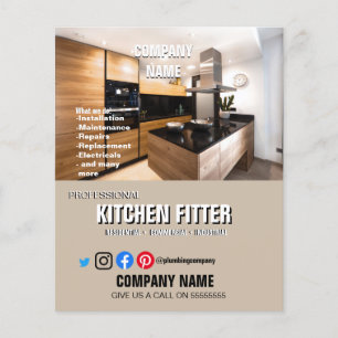 KITCHEN FITTER PLUMBING SPECIALIST DIY FLYER