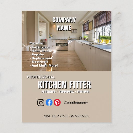 KITCHEN FITTER PLUMBING SPECIALIST flyer (Voorkant)