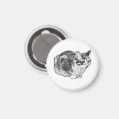 Kitchen Gallery: Tabby with Snow Dots Magneet (Voorkant / Achterkant)