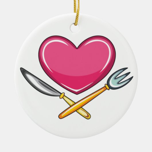 Kitchen Heart Keramisch Ornament (Voorkant)
