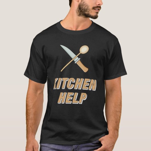 KITCHEN HELP Cooking Kitchen Food Offspring Work C T-shirt (Voorkant)