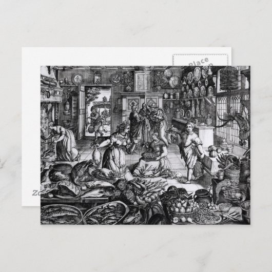 Kitchen Interior Briefkaart (Voorkant / Achterkant)