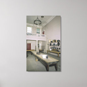 Kitchen Interior midden 18e eeuw Canvas Afdruk