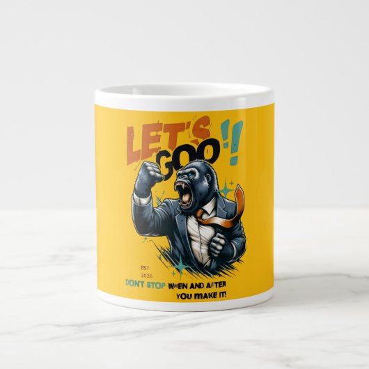 KITCHEN LET'S GOO LESSONS LEARN SPECIALTY MUG EXTRA GROTE BEKER (Voorkant)