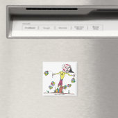 Kitchen magnet with cartoon art (In Situ (Lave-vaisselle))