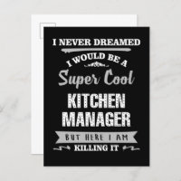 Kitchen Manager Super Cool die hem doodt