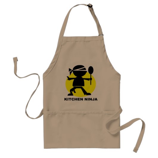 Kitchen Ninja BBQ Apron Standaard Schort (Voorkant)