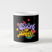 KITCHEN PAINT SPLASH LESSONS LEARN MUG EXTRA GROTE BEKER (Voorkant)