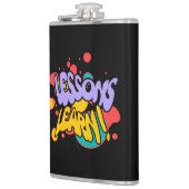 KITCHEN PAINT SPLASH LESSONS VINYL WRAPPED FLASK  HEUPFLES (Links)