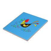 Kitchen Rooster Ukraine Folk Art Tegeltje (Zijkant)
