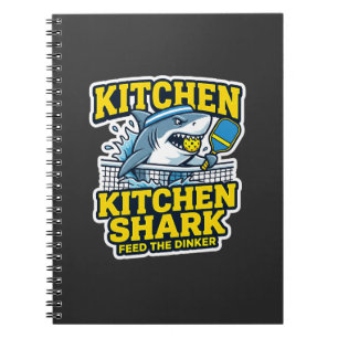Kitchen Shark Grappige Pickleball Journaal Notitie Notitieboek