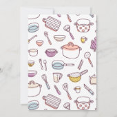 KITCHEN SHOWER-doucheuitnodiging voor steekpenning Kaart (Achterkant)