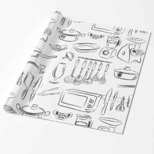 Kitchen Sketch Cadeaupapier