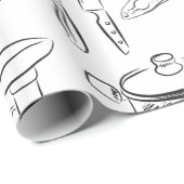 Kitchen Sketch Cadeaupapier (Rol Hoek)