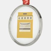 Kitchen Stove Metalen Ornament (Links)