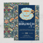 Kitchen Tea William Morris invitation style (Devant / Derrière)