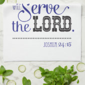 Kitchen Towel Bible Scripture Joshua 24:15 Theedoek (Gevouwen)