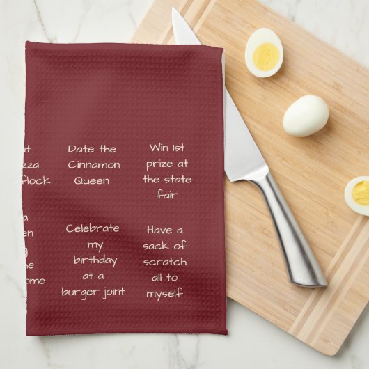 Kitchen Towel-Chicken Bucket List Theedoek (Quarter Fold)