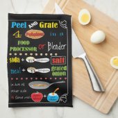 Kitchen Towel "Hanukkah Potato Latke Recipe" Theedoek (Quarter Fold)