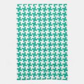 Kitchen Towel of Tea Towel Emerald Green Dogtooth Theedoek (Verticaal)