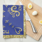Kitchen Towel "Passover Gold Elegant" Theedoek (Quarter Fold)
