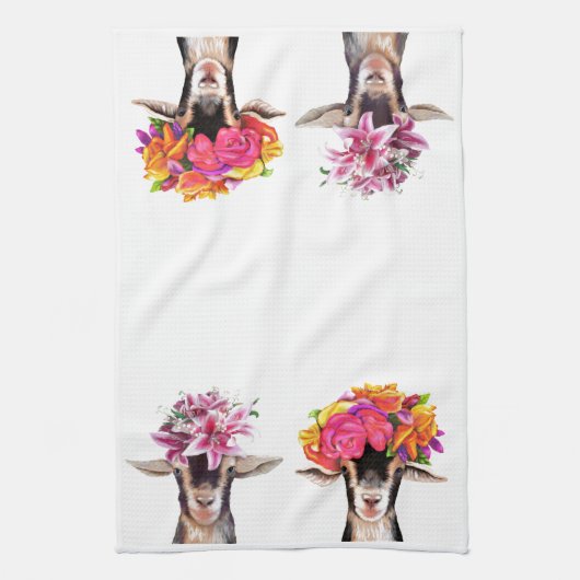 Kitchen Towel - Posey & Lily the Goats Theedoek (Verticaal)