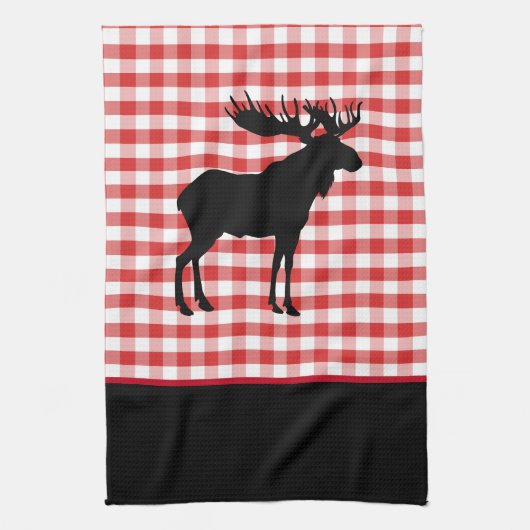 Kitchen Towel-Red Pset-Moose Theedoek (Verticaal)