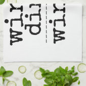 KITCHEN TOWEL WINE + DINNER WINNER FUNNY THEEDOEK (Gevouwen)