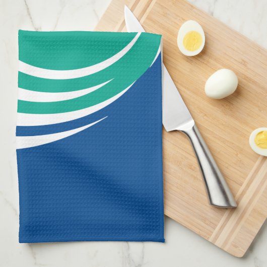 Kitchen towel with Flag of Ottawa, Canada Theedoek (Quarter Fold)