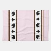 Kitchen Towel-Yellowstone Lodge 3 Beer en Bomen Theedoek (Horizontaal)