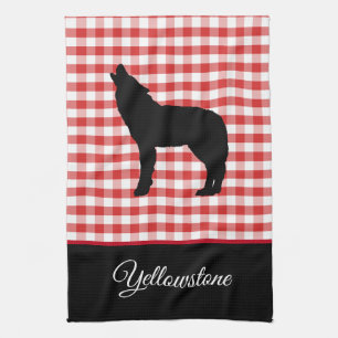 Kitchen Towel-Yellowstone Wolf Theedoek
