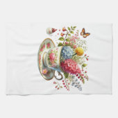 Kitchen Towels-Hello Spring Floral Kitchen Towels Theedoek (Horizontaal)