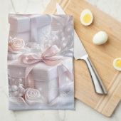 Kitchen Towels-Personalized Victorian Christmas  Theedoek (Quarter Fold)