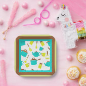 Kitchen Utensils pattern Papieren Bordje (Feest)