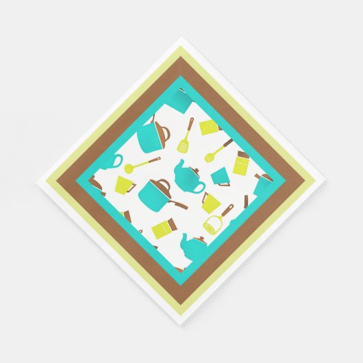 Kitchen Utensils pattern Servet (Hoek)