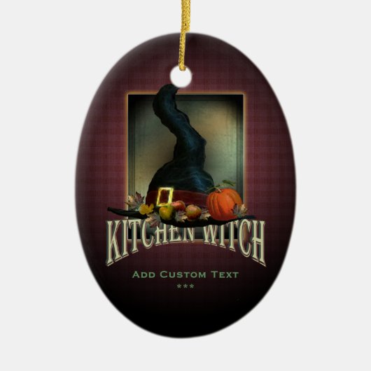 Kitchen Witch Keramisch Ornament (Voorkant)