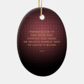 Kitchen Witch Keramisch Ornament (Achterkant)